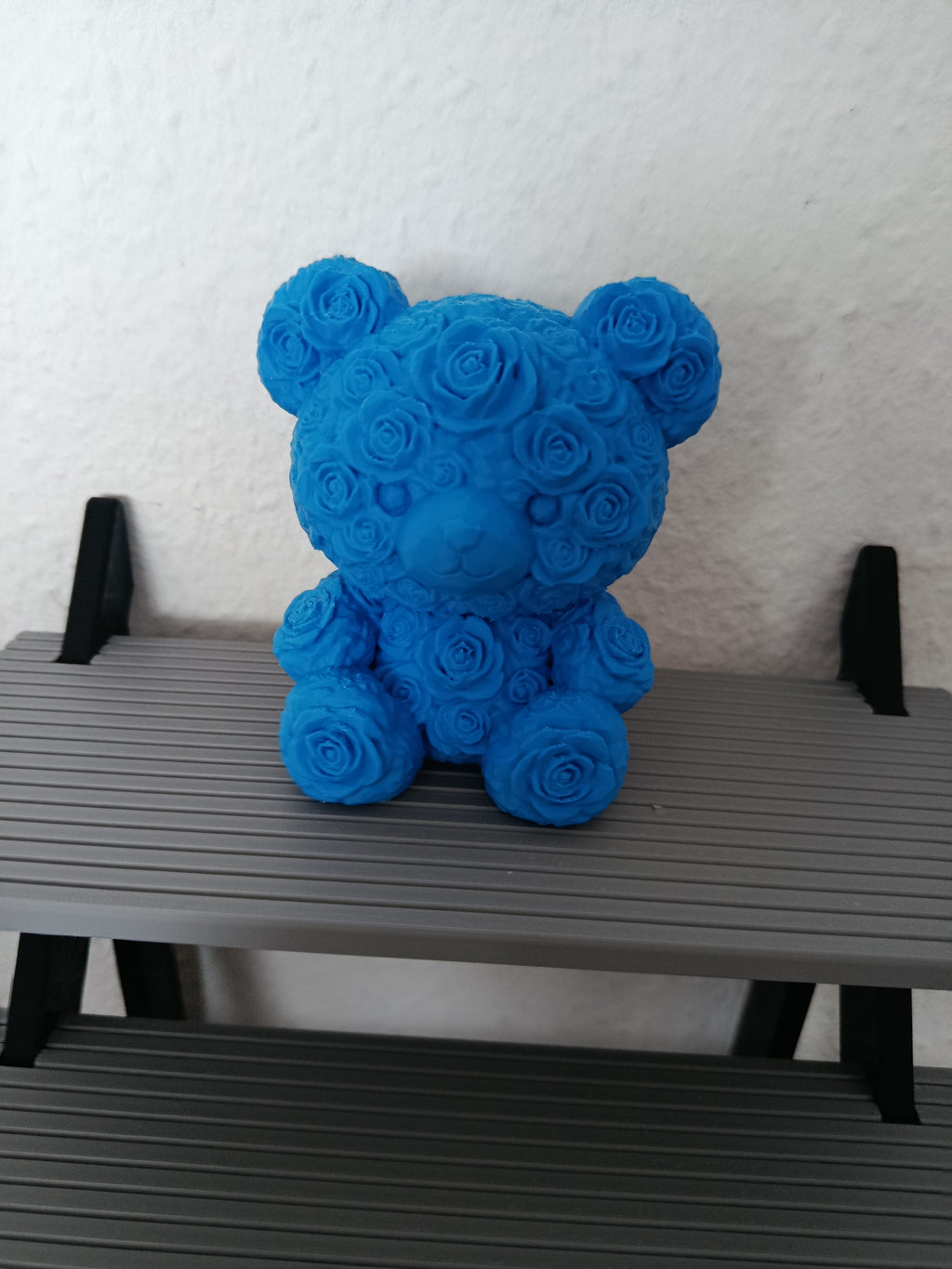 Rosenbär – Aesthetic Deko & Geschenkidee in Blau | Sturm3DFactory