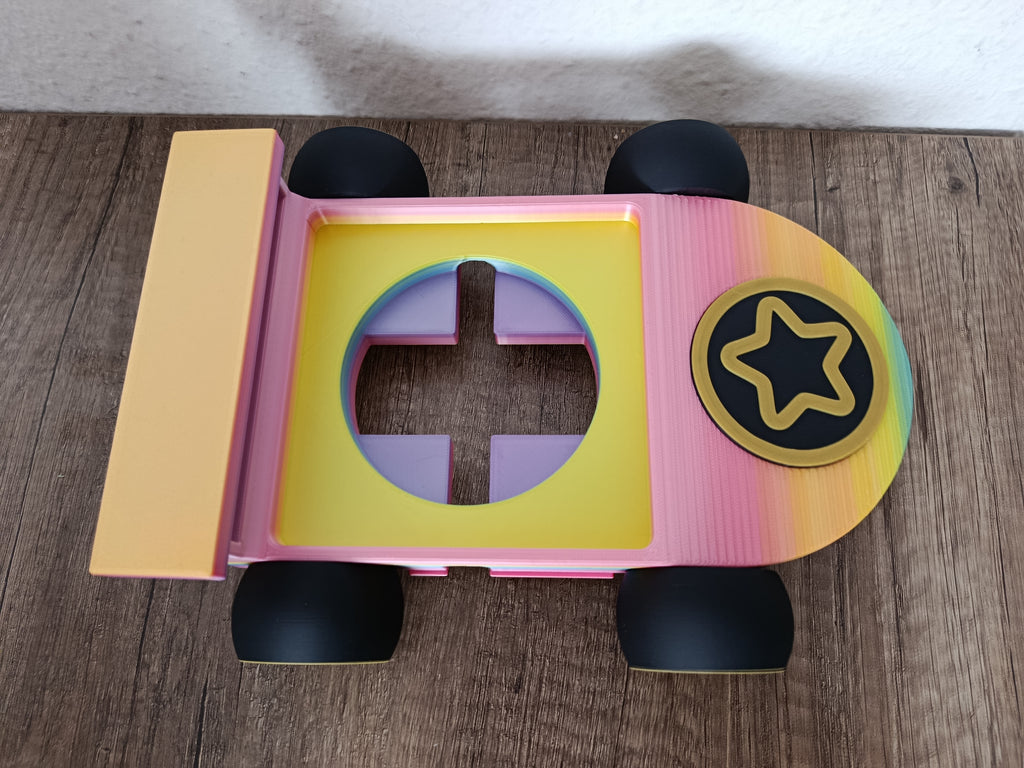 Toniebox Rennwagen Halterung – Buntes 3D Druck Auto für Toniebox | Sturm3DFactory