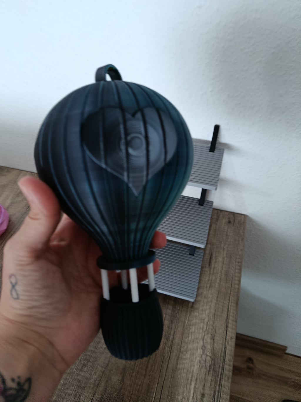 Heißluftballon mit Herz – Romantische 3D Deko | Sturm3DFactory