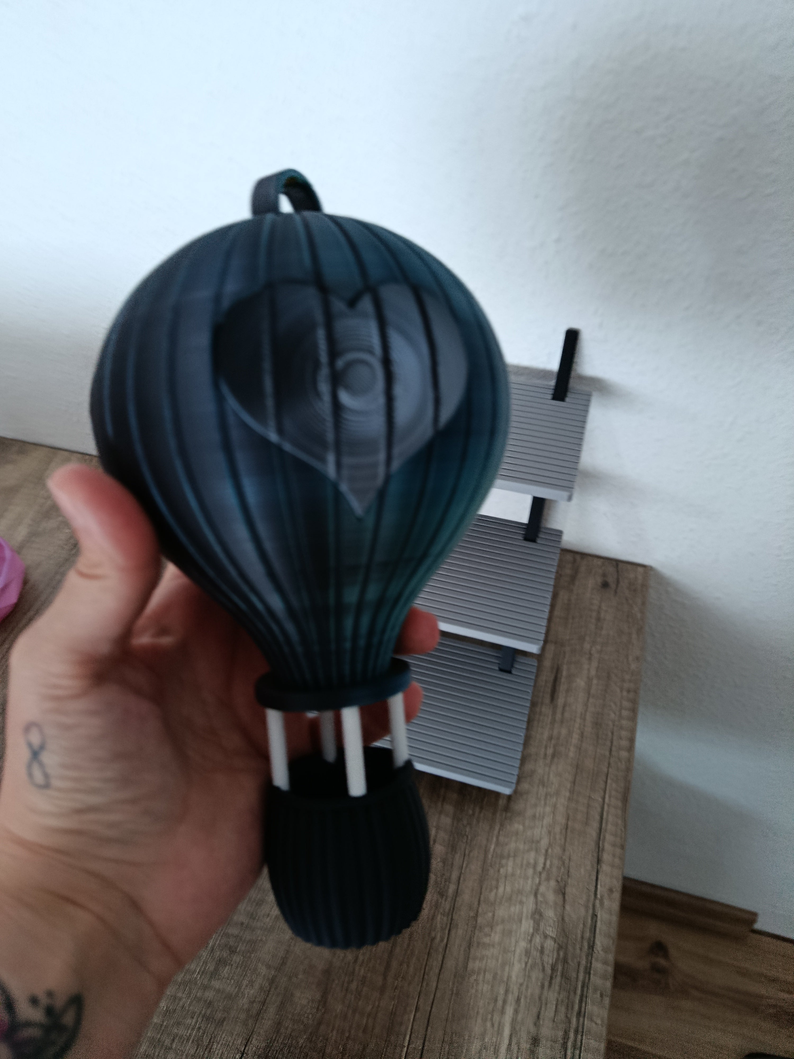 Heißluftballon mit Herz – Romantische 3D Deko | Sturm3DFactory