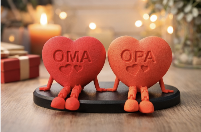 Personalisiertes Herz – Muttertagsgeschenk | Sturm3DFactory