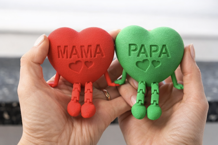 Personalisiertes Herz – Muttertagsgeschenk | Sturm3DFactory