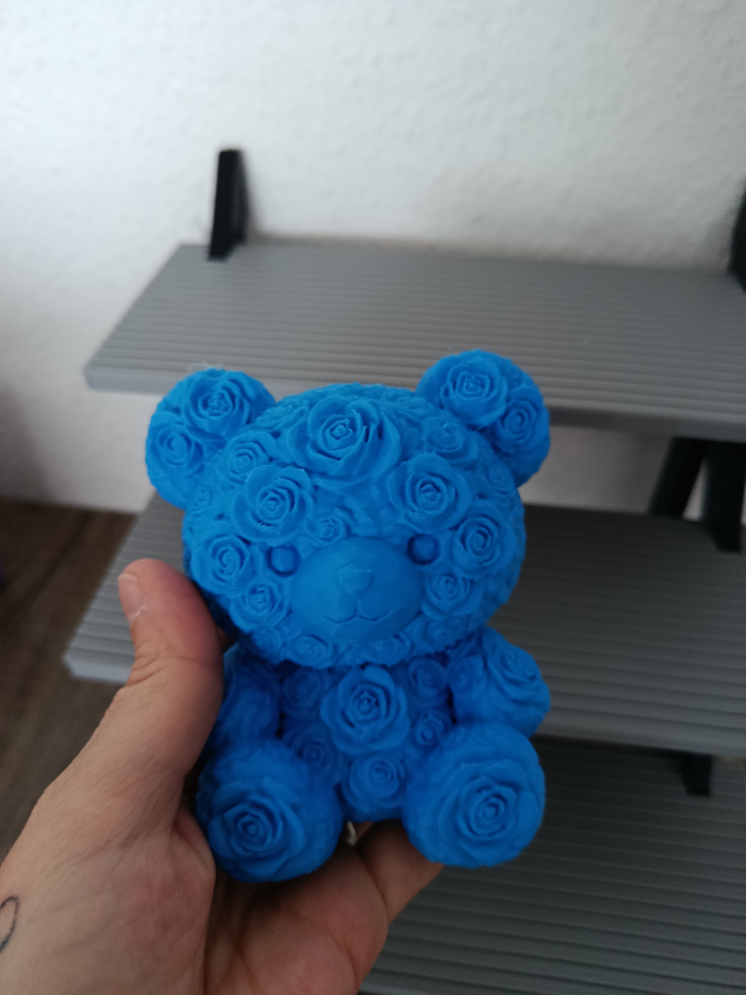 Rosenbär – Aesthetic Deko & Geschenkidee in Blau | Sturm3DFactory